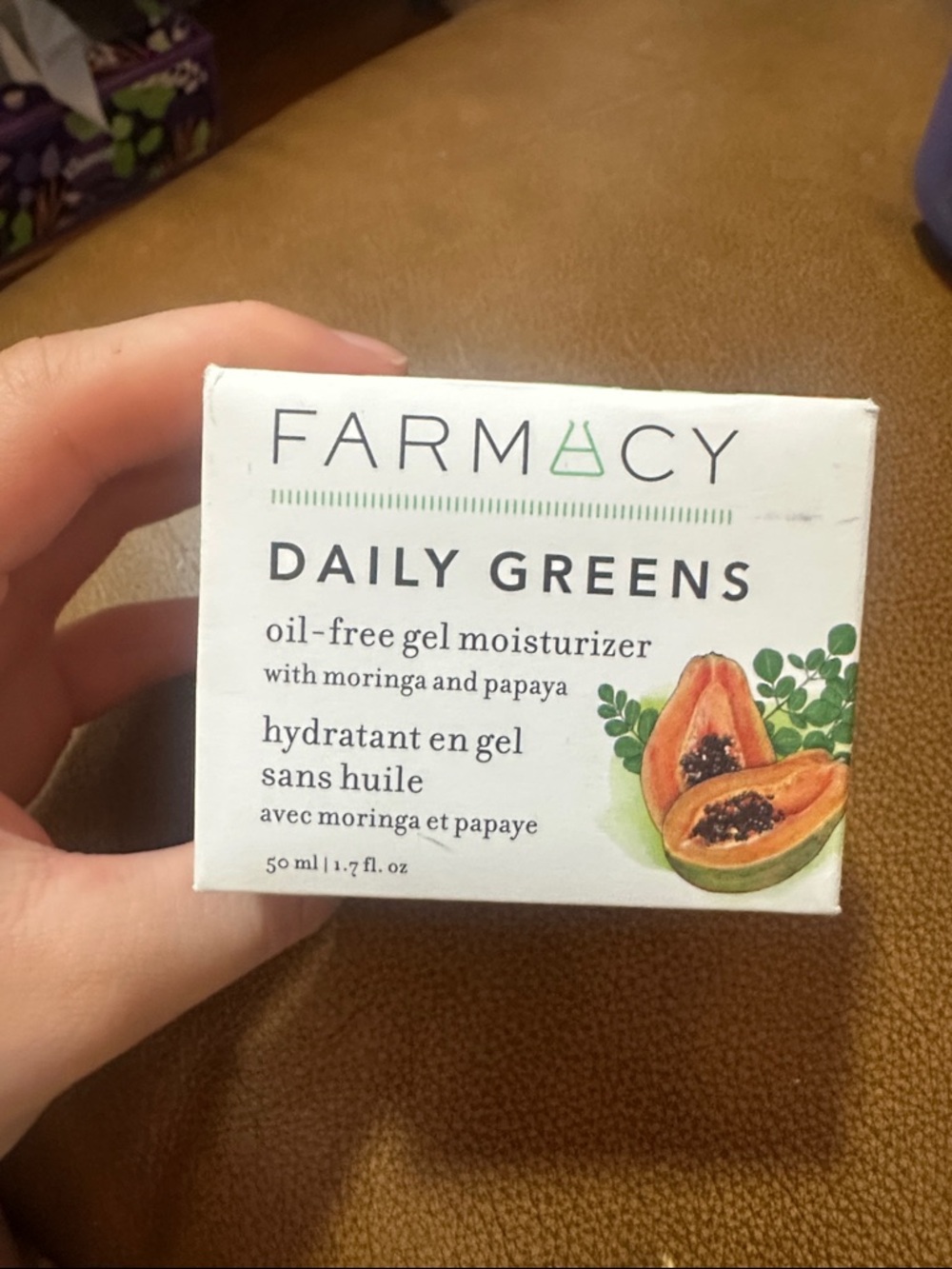 Farmacy Daily Greens Gel Moisturizer — Green, White & Orange